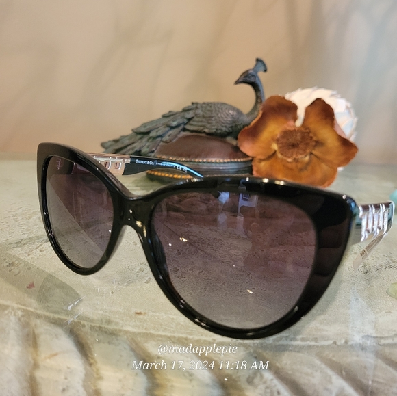 Tiffany & Company TF4196 Sunglasses Logo Cateye Metal Luxury Designer #57 - Picture 6 of 16